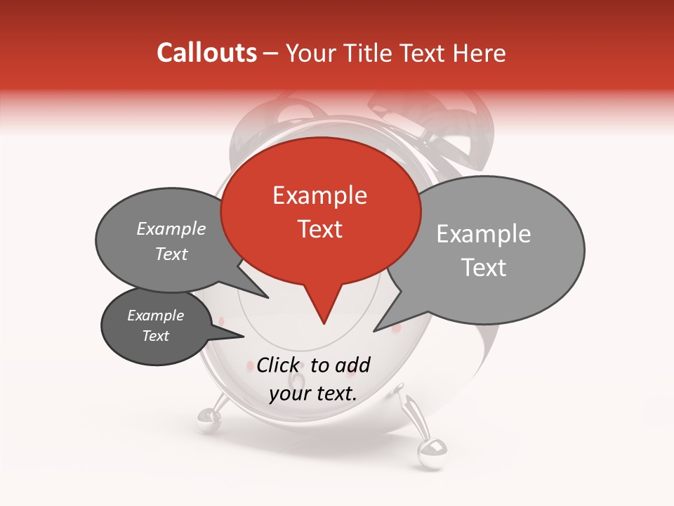 Black Second Counter PowerPoint Template