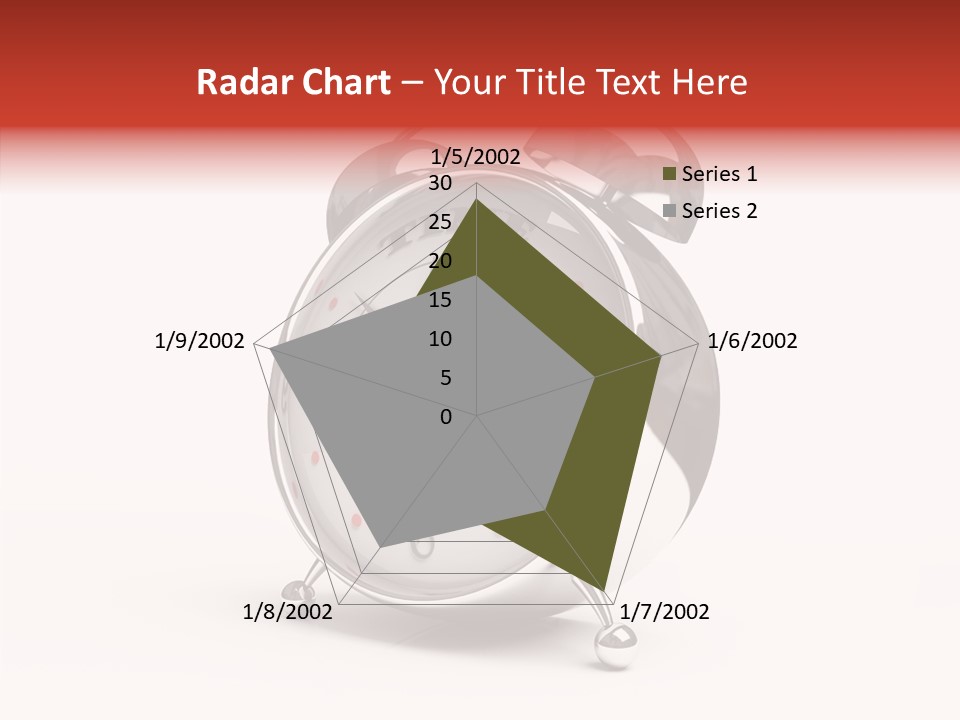 Black Second Counter PowerPoint Template