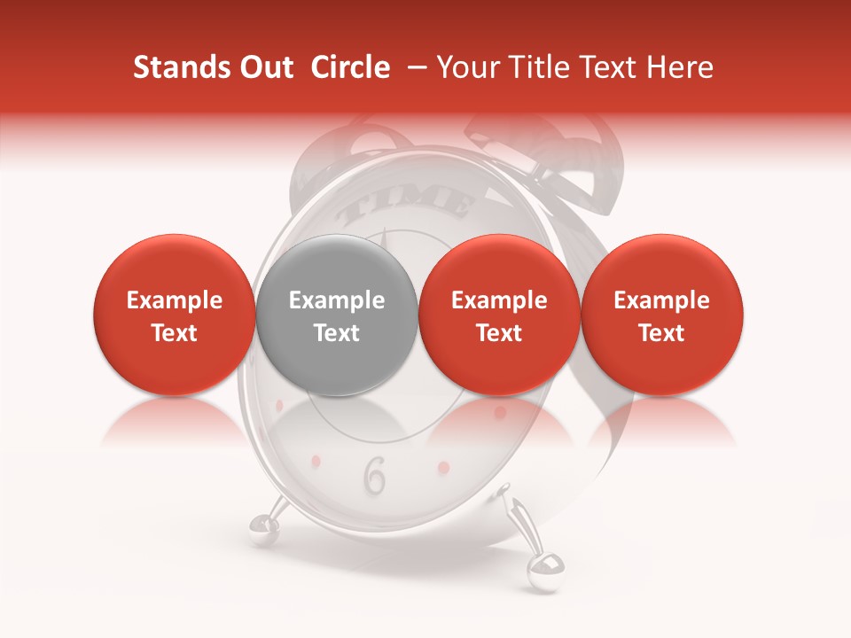 Black Second Counter PowerPoint Template