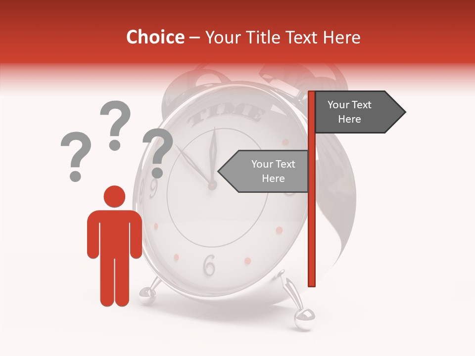 Black Second Counter PowerPoint Template