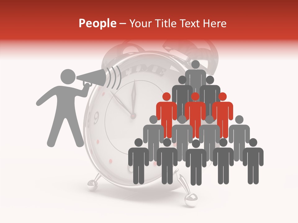 Black Second Counter PowerPoint Template