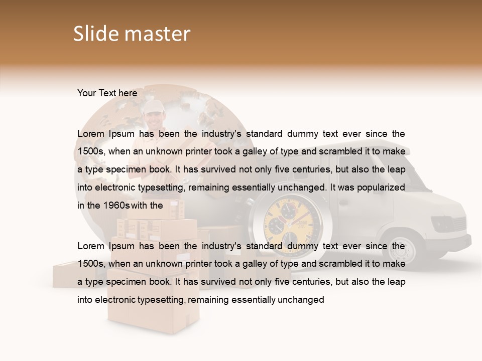 Friendly Pile Beige PowerPoint Template