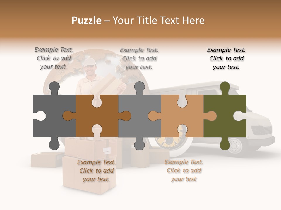 Friendly Pile Beige PowerPoint Template