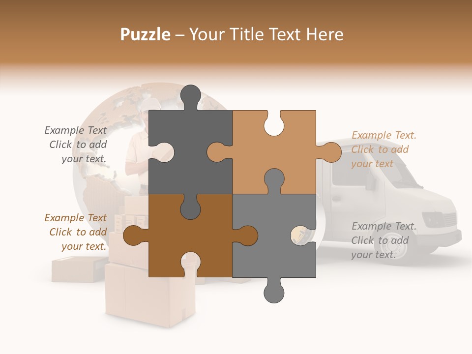 Friendly Pile Beige PowerPoint Template