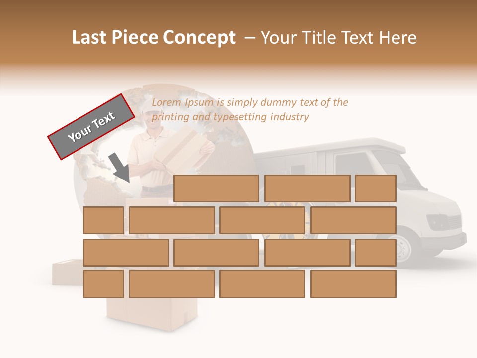Friendly Pile Beige PowerPoint Template