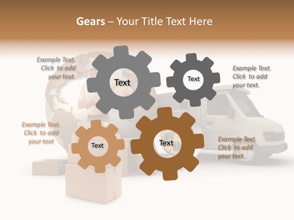 Friendly Pile Beige PowerPoint Template