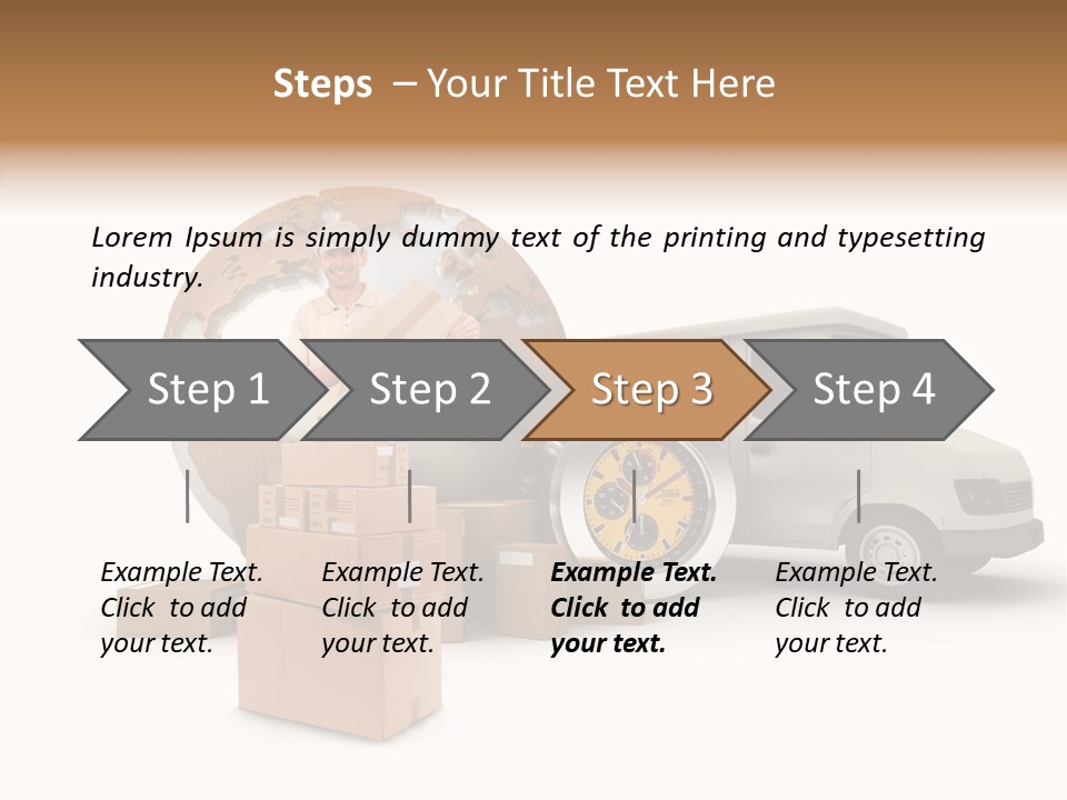 Friendly Pile Beige PowerPoint Template