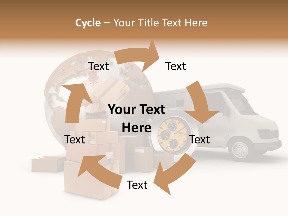 Friendly Pile Beige PowerPoint Template