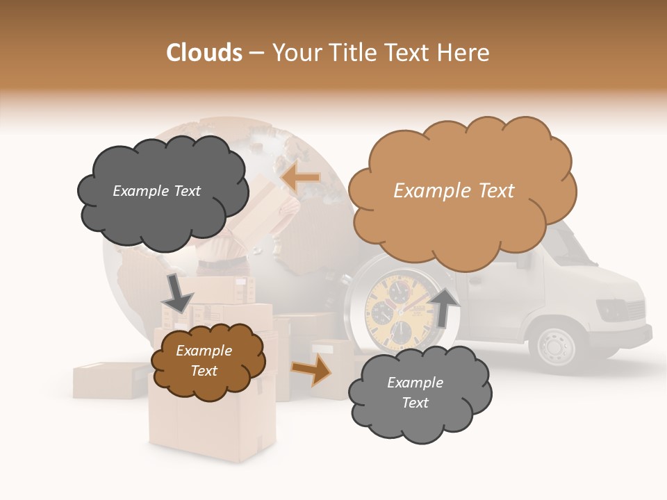 Friendly Pile Beige PowerPoint Template
