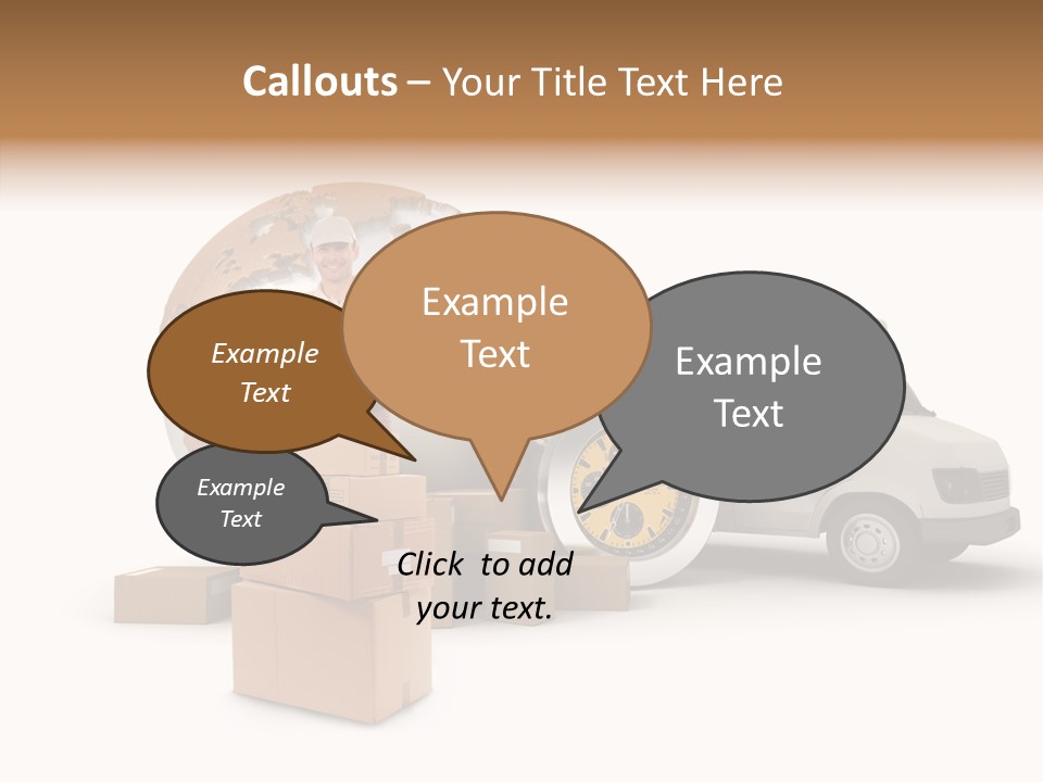 Friendly Pile Beige PowerPoint Template