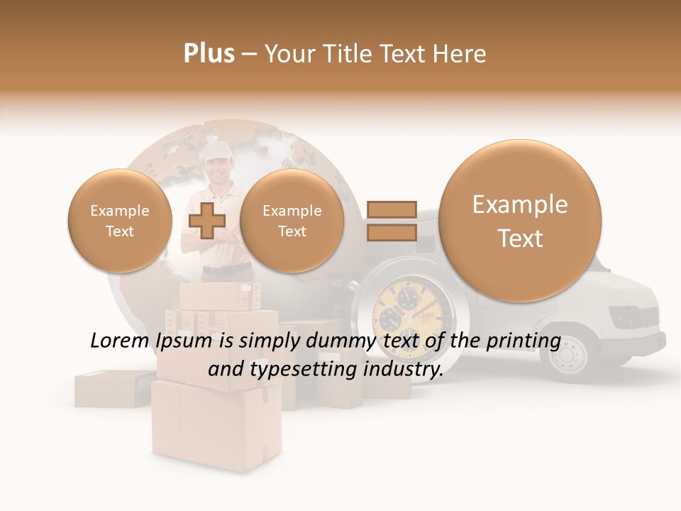 Friendly Pile Beige PowerPoint Template