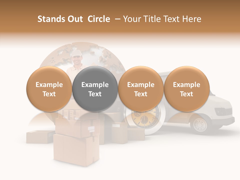Friendly Pile Beige PowerPoint Template