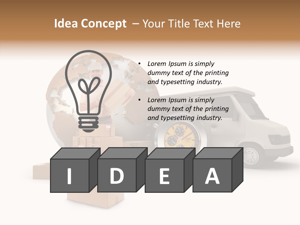 Friendly Pile Beige PowerPoint Template