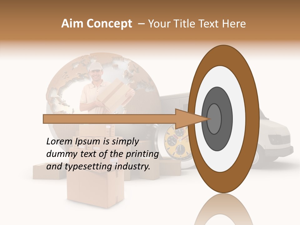 Friendly Pile Beige PowerPoint Template