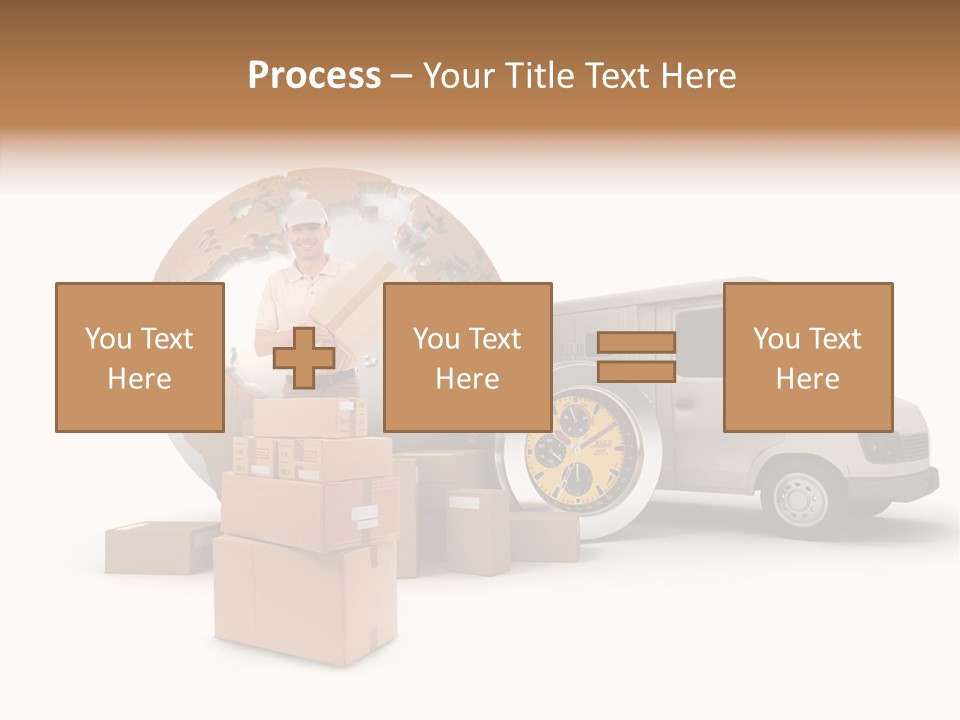 Friendly Pile Beige PowerPoint Template