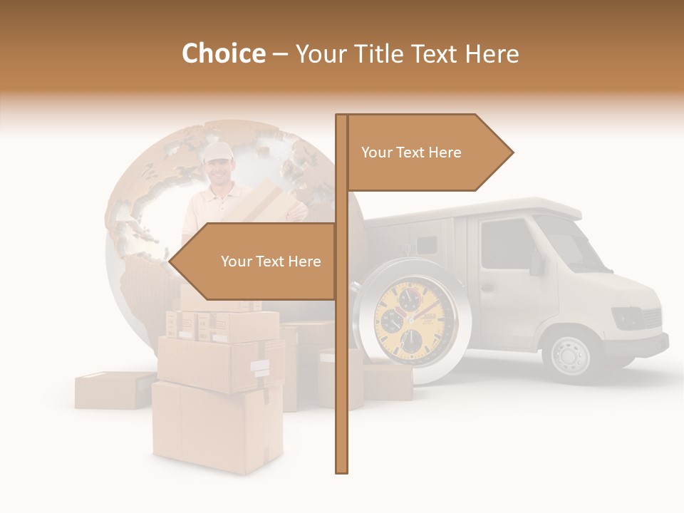 Friendly Pile Beige PowerPoint Template