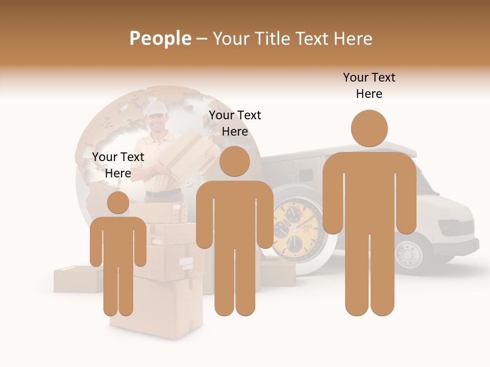 Friendly Pile Beige PowerPoint Template