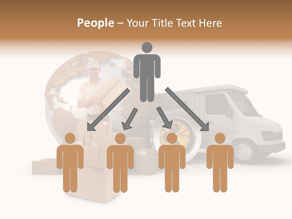 Friendly Pile Beige PowerPoint Template