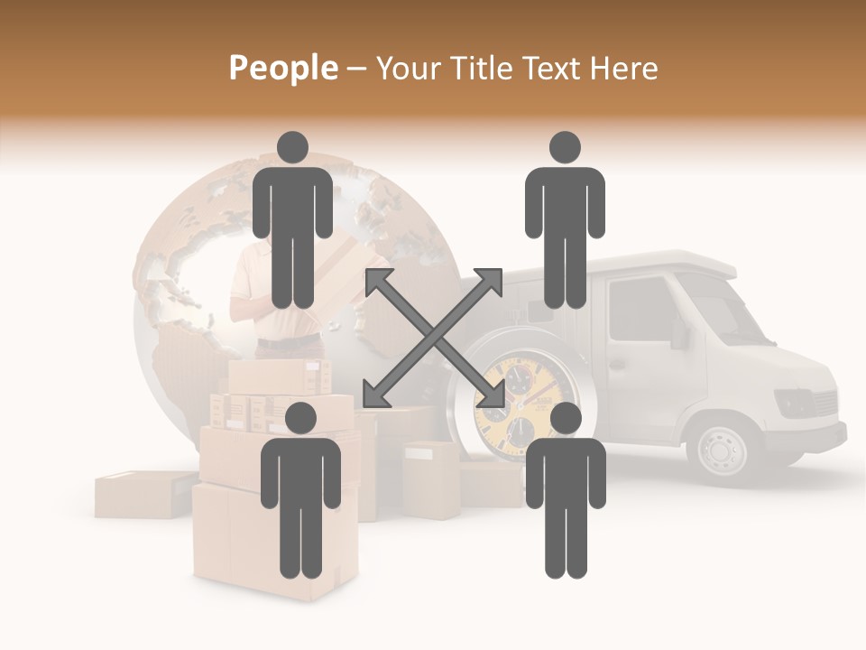 Friendly Pile Beige PowerPoint Template