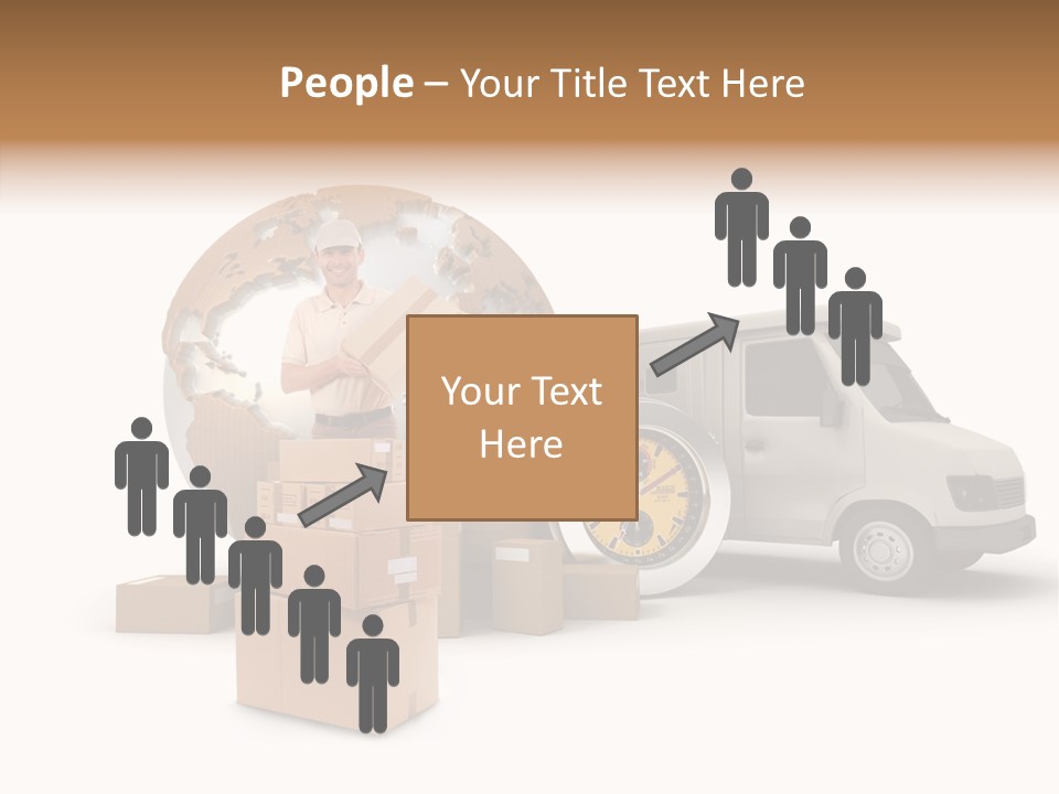 Friendly Pile Beige PowerPoint Template