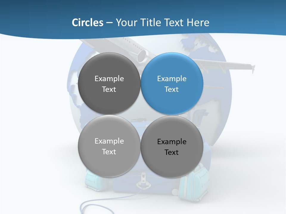 Attachue Golf Bag Case PowerPoint Template