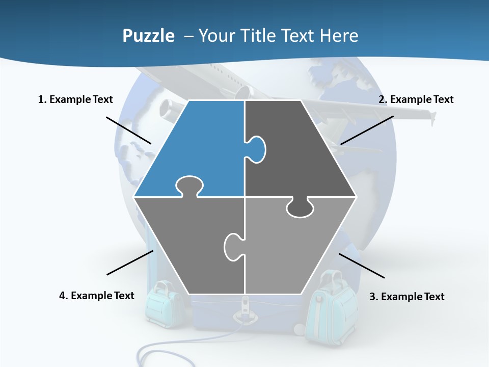 Attachue Golf Bag Case PowerPoint Template