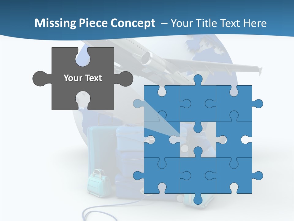 Attachue Golf Bag Case PowerPoint Template