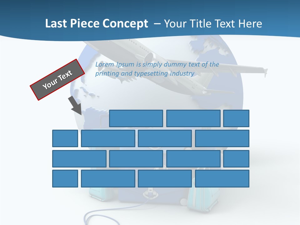 Attachue Golf Bag Case PowerPoint Template