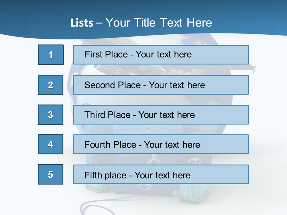 Attachue Golf Bag Case PowerPoint Template
