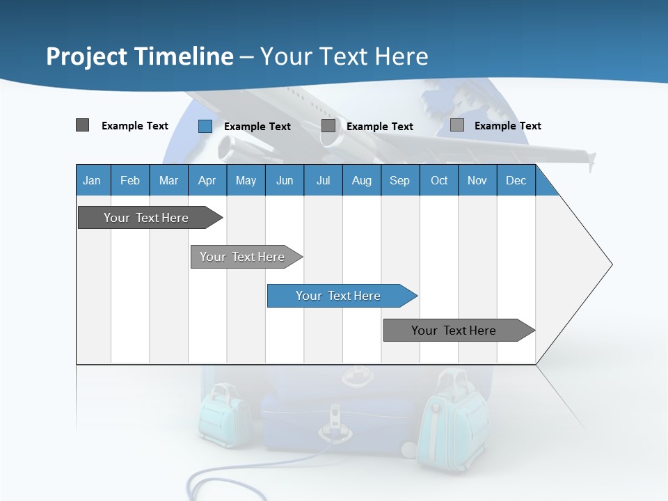 Attachue Golf Bag Case PowerPoint Template
