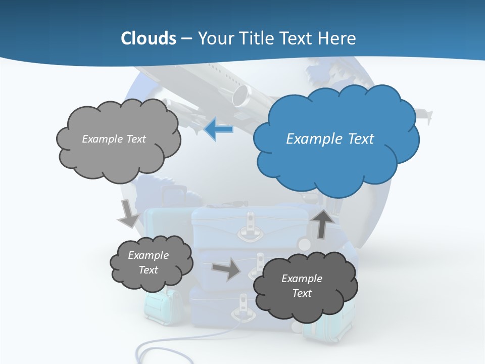 Attachue Golf Bag Case PowerPoint Template