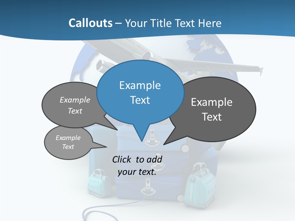 Attachue Golf Bag Case PowerPoint Template