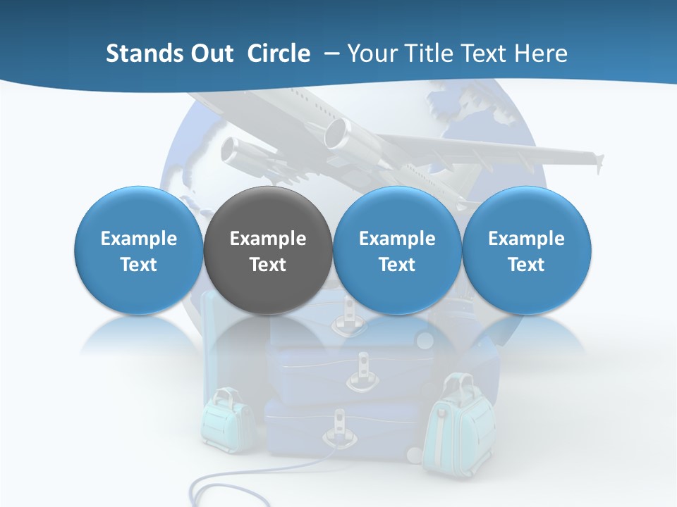 Attachue Golf Bag Case PowerPoint Template