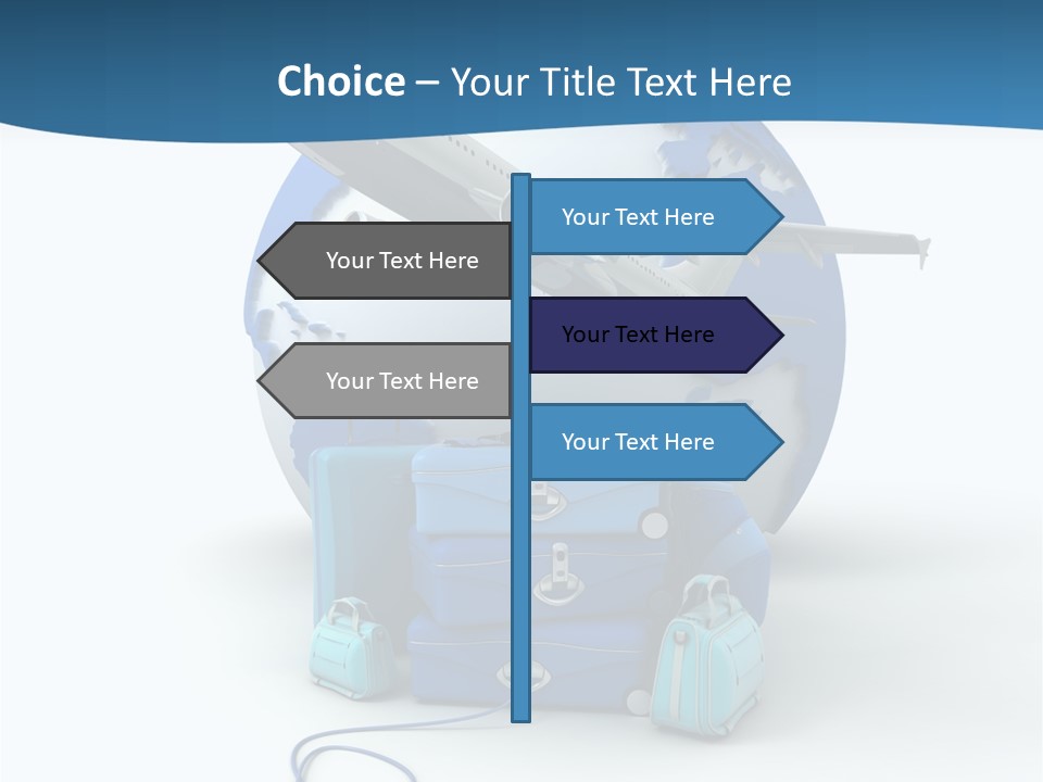 Attachue Golf Bag Case PowerPoint Template