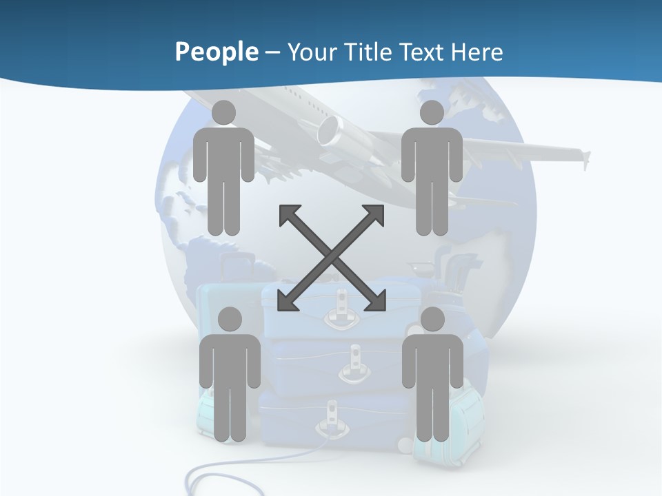 Attachue Golf Bag Case PowerPoint Template