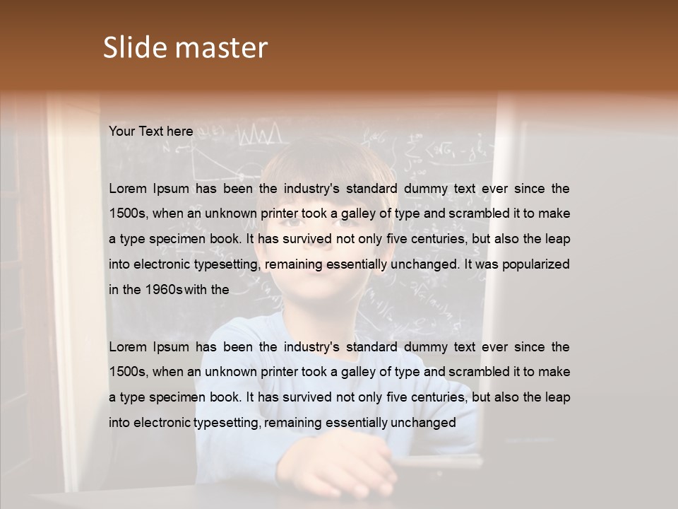 Blackboard Room Teen PowerPoint Template