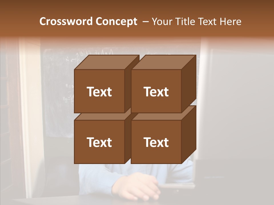 Blackboard Room Teen PowerPoint Template