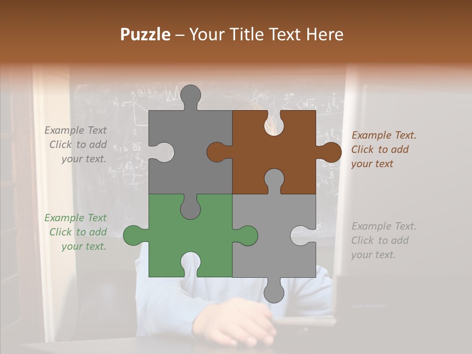 Blackboard Room Teen PowerPoint Template