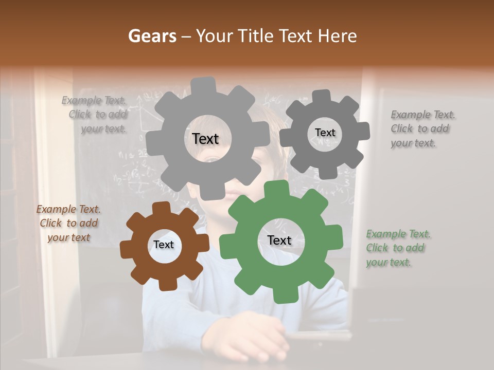 Blackboard Room Teen PowerPoint Template