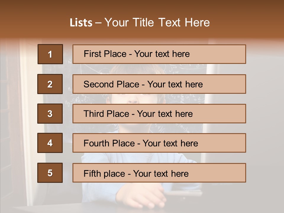 Blackboard Room Teen PowerPoint Template