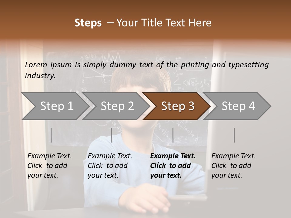 Blackboard Room Teen PowerPoint Template