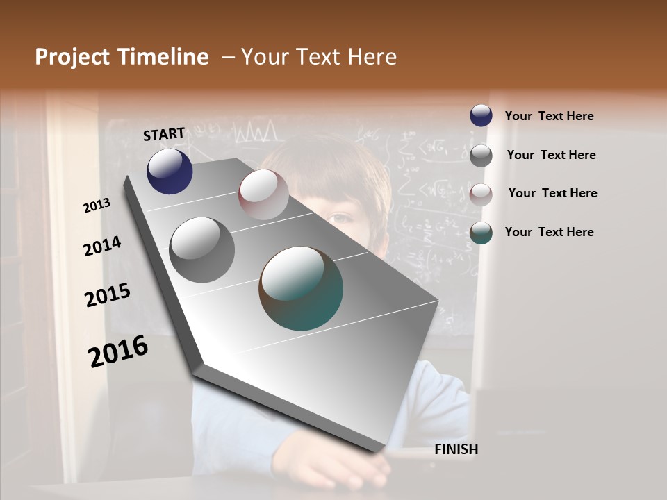 Blackboard Room Teen PowerPoint Template
