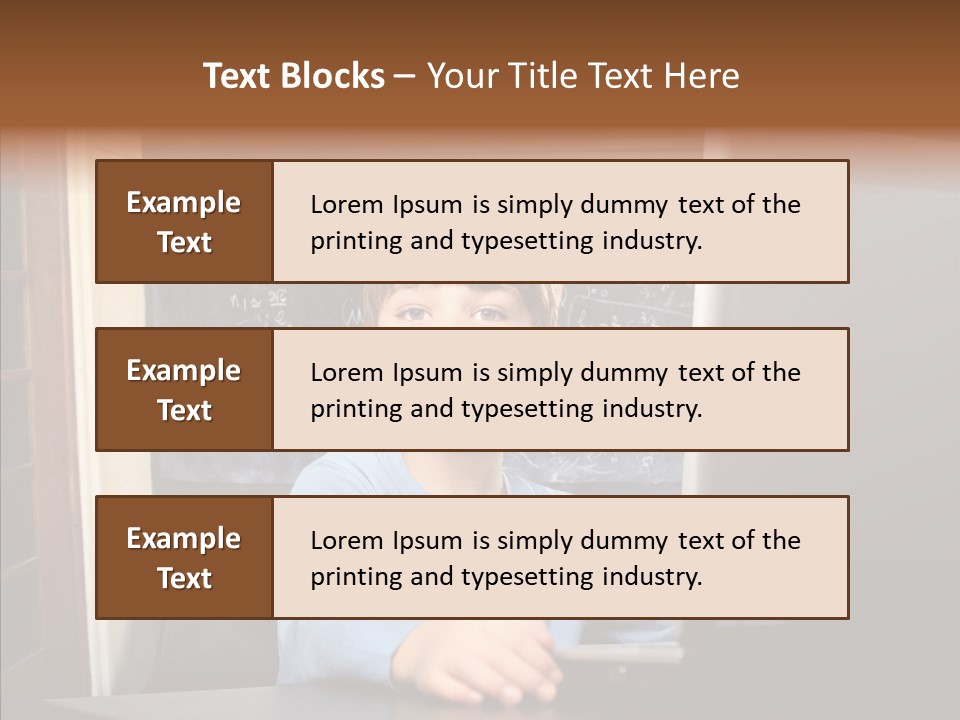 Blackboard Room Teen PowerPoint Template
