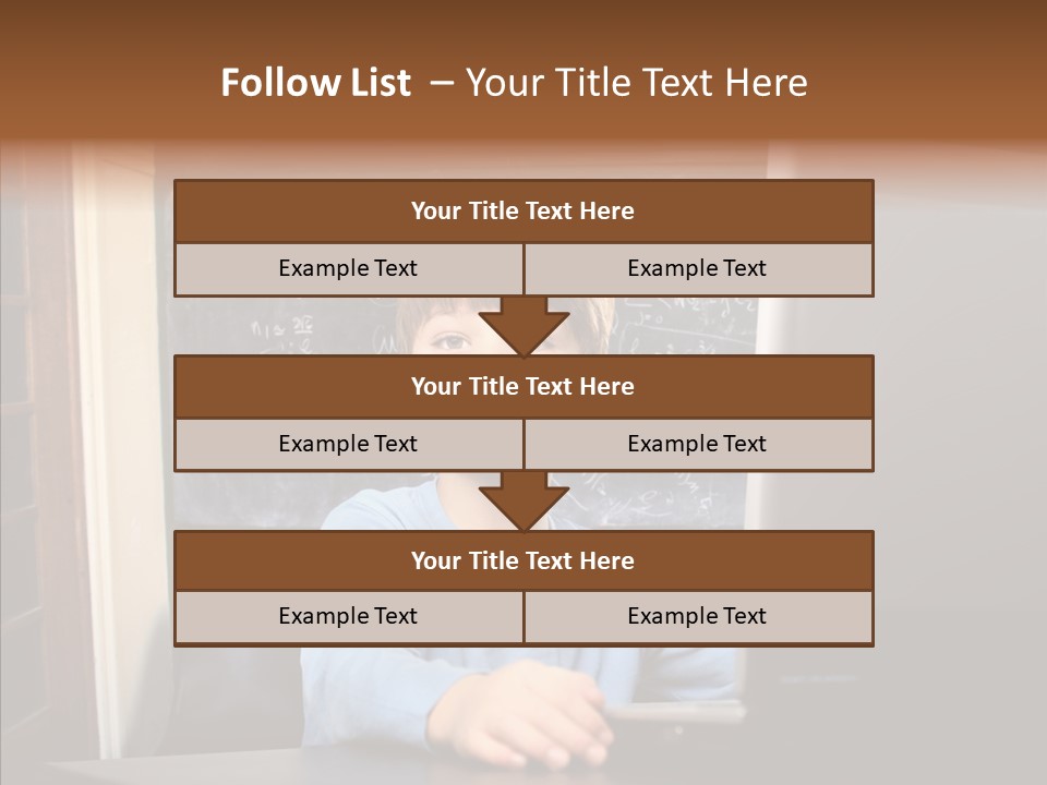 Blackboard Room Teen PowerPoint Template