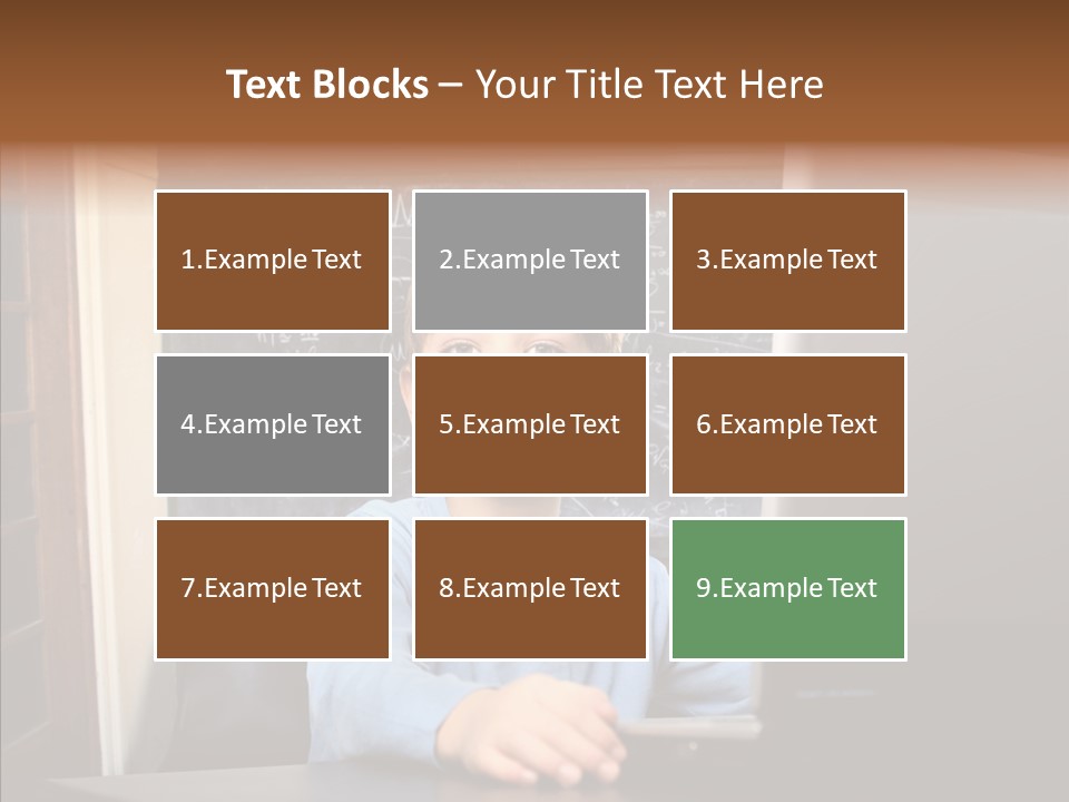 Blackboard Room Teen PowerPoint Template