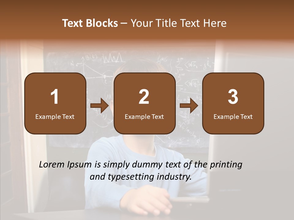 Blackboard Room Teen PowerPoint Template