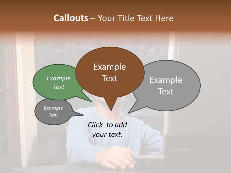 Blackboard Room Teen PowerPoint Template