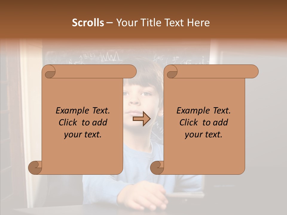 Blackboard Room Teen PowerPoint Template
