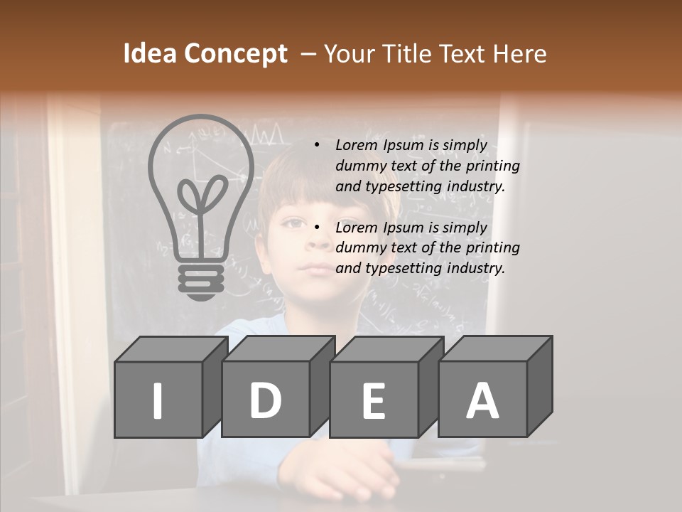Blackboard Room Teen PowerPoint Template