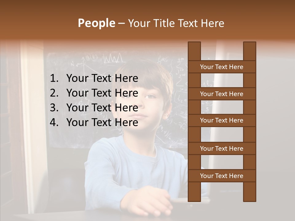 Blackboard Room Teen PowerPoint Template